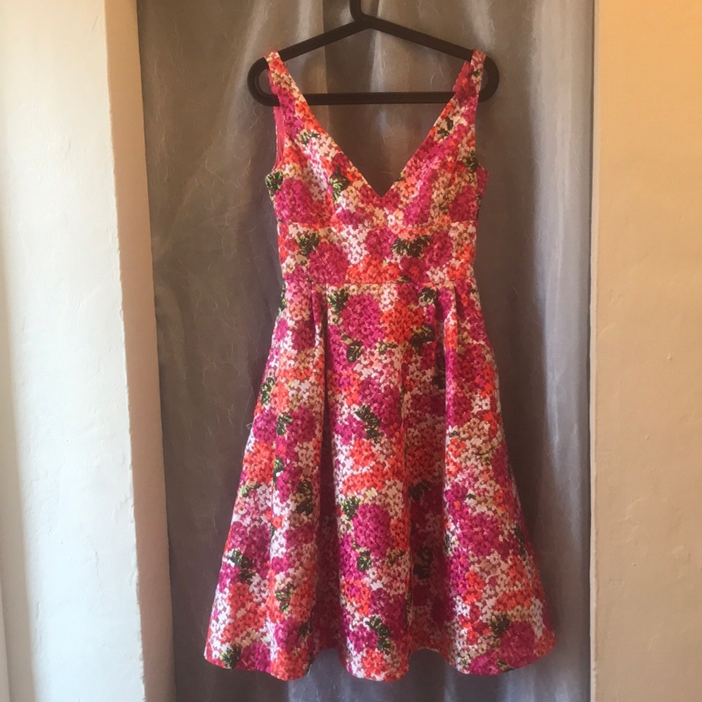 Monique Lhuillier Flower Dress